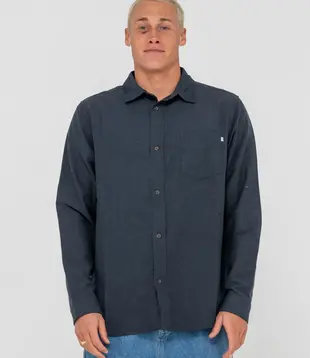 Overtone Long Sleeve Linen Shirt