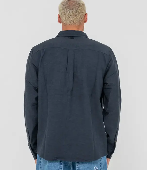 RUSTY Overtone Long Sleeve Linen Shirt