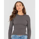 Essentials Ribbed Long Sleeve Tee