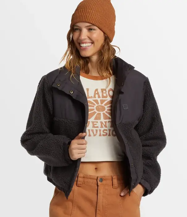 BILLABONG Lost Trails Button Up Fleece Top