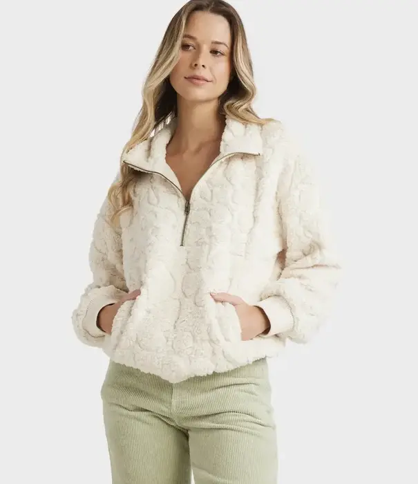 BILLABONG Fireside Cozy Half Zip Crew