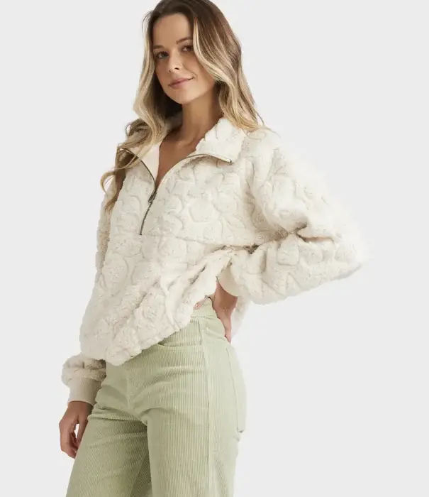 BILLABONG Fireside Cozy Half Zip Crew