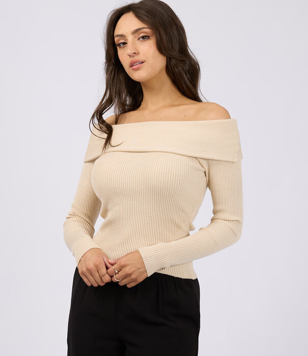 ALL ABOUT EVE Sabine Off Shoulder Knit