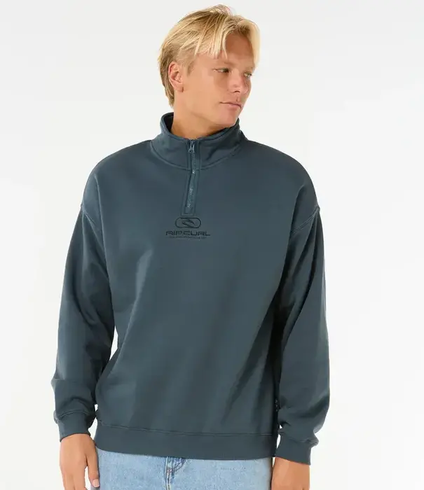 RIP CURL Pill Icon 1/4 Zip Crew