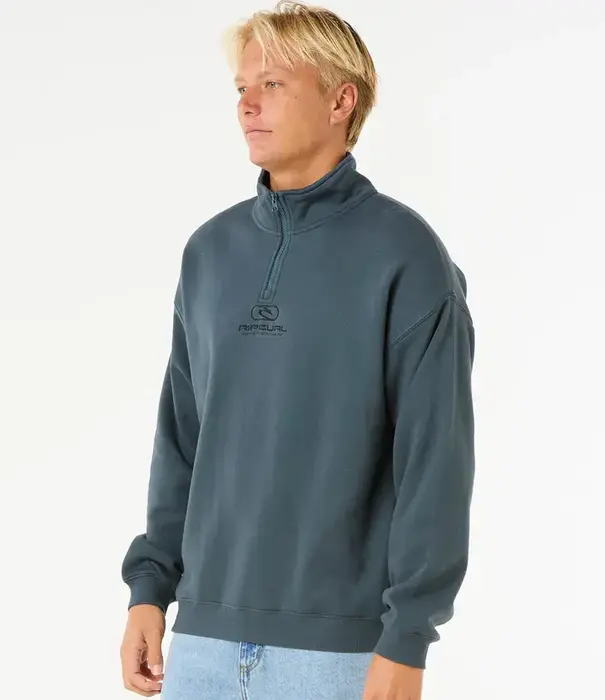 RIP CURL Pill Icon 1/4 Zip Crew