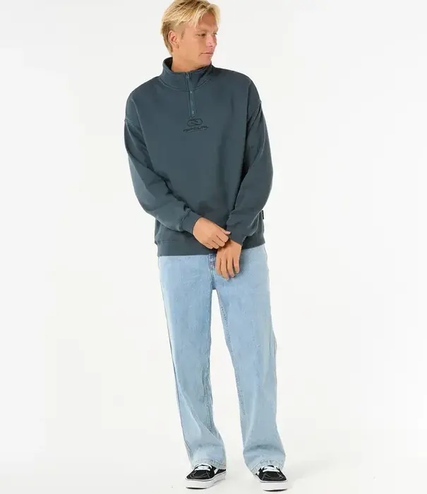 RIP CURL Pill Icon 1/4 Zip Crew