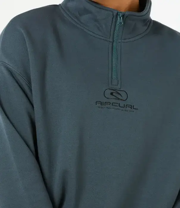 RIP CURL Pill Icon 1/4 Zip Crew