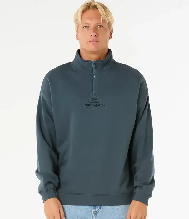 RIP CURL Pill Icon 1/4 Zip Crew