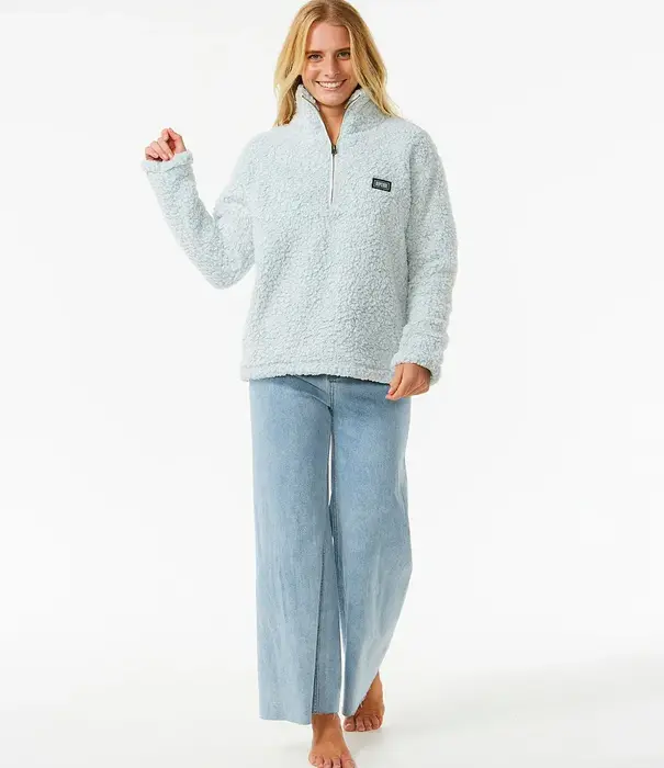 RIP CURL Dark n Stormy 1/4 Zip Crew Jumper