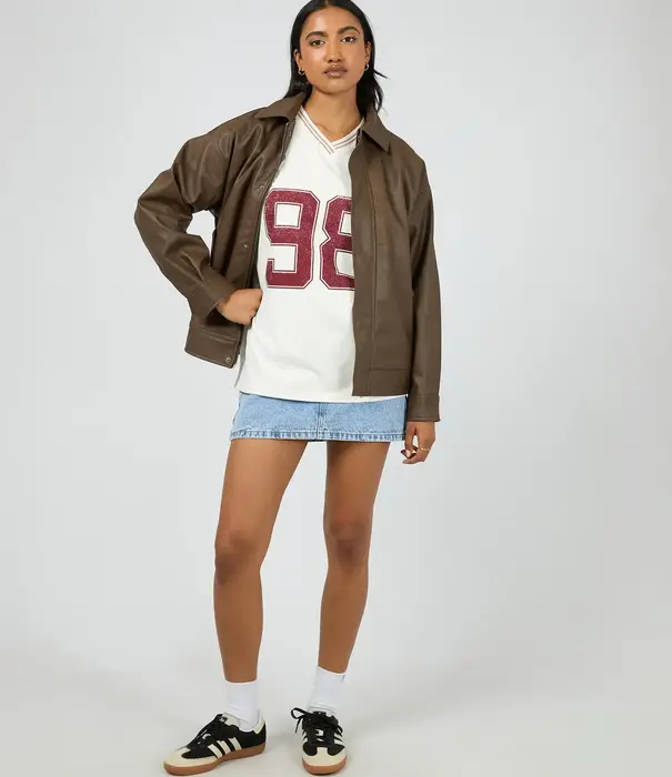 ALL ABOUT EVE Alba PU Bomber