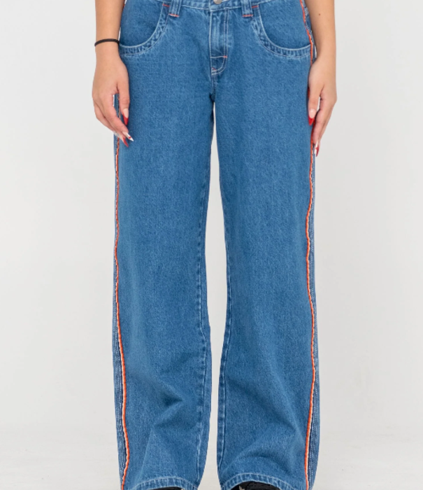 RUSTY Flip Mommy Low Rise Baggy Jean
