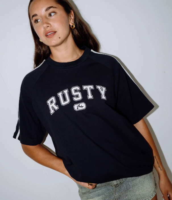 RUSTY All Saint Collegiate OG Oversized Tee