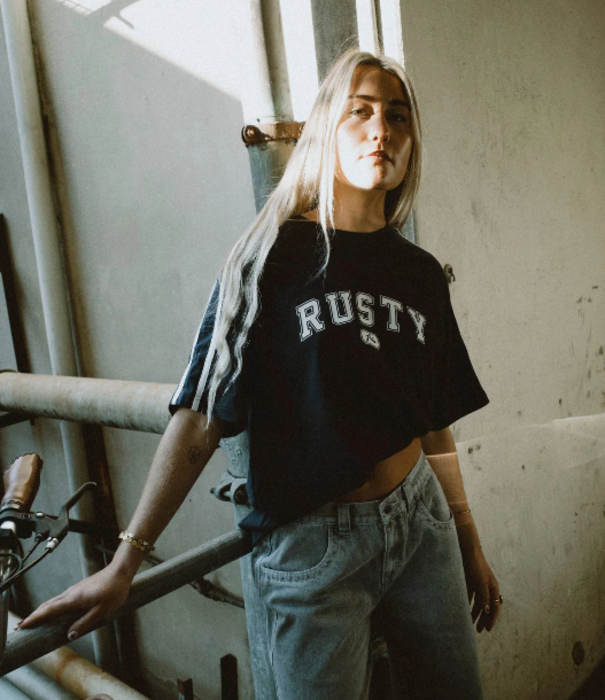 RUSTY All Saint Collegiate OG Oversized Tee