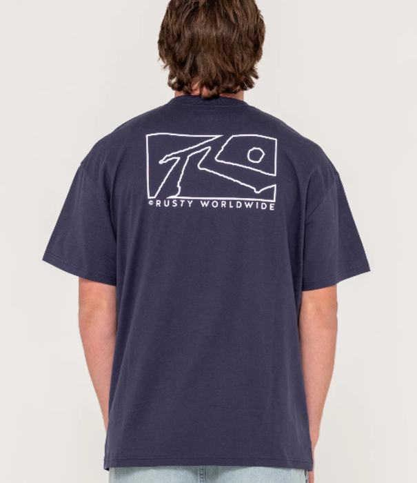 RUSTY Boxed Out Graphic Tee