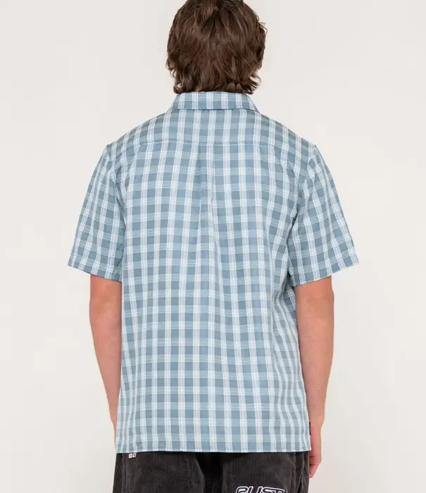 RUSTY Datsun Check Short Sleeve Shirt