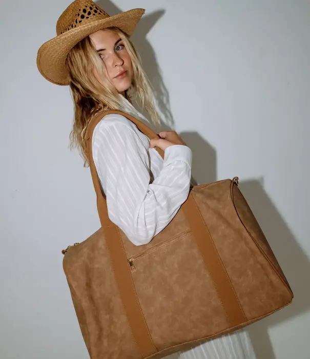 RUSTY Aria Suede Weekender Bag