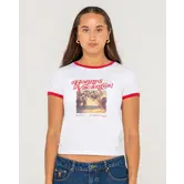 Bonnes Vacances Ringer Baby Tee