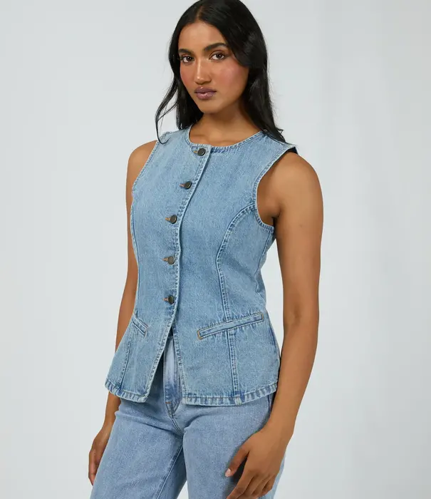 ALL ABOUT EVE Lena Denim Vest