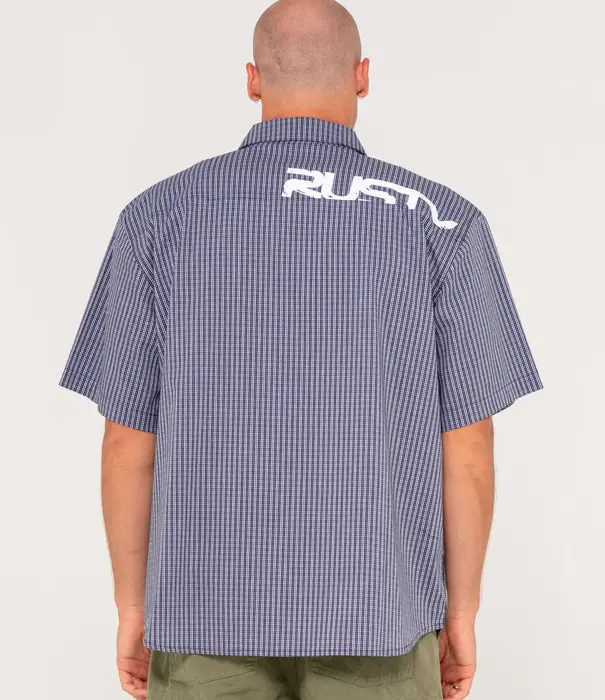RUSTY Resno Recon Button Up Check Shirt