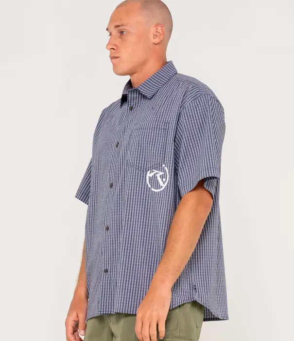 RUSTY Resno Recon Button Up Check Shirt