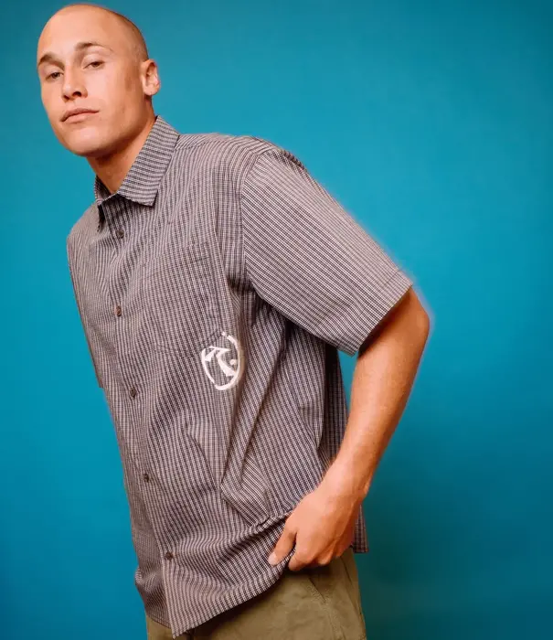 RUSTY Resno Recon Button Up Check Shirt