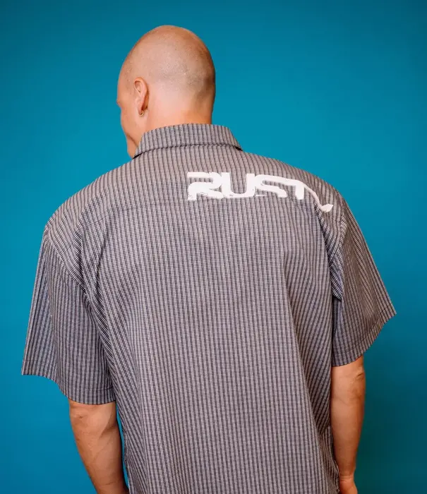 RUSTY Resno Recon Button Up Check Shirt