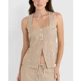 Cove Stripe Long Vest
