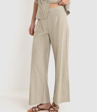 Lola Check Wide Pant