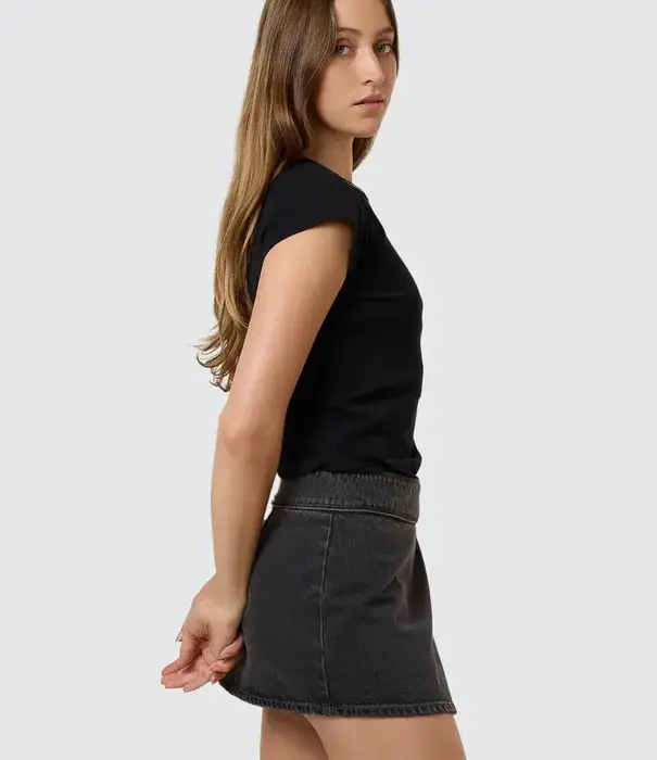 THRILLS Night Shift Wrap Mini Skirt