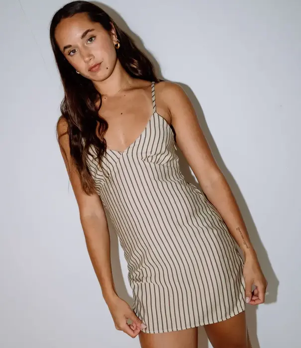 RUSTY Sandy Stripe Mini Dress
