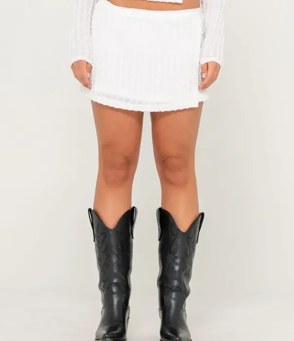 RUSTY I Kissed A Pearl Wrap Mini Skirt