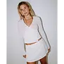 I Kissed A Pearl Wrap L/S Top