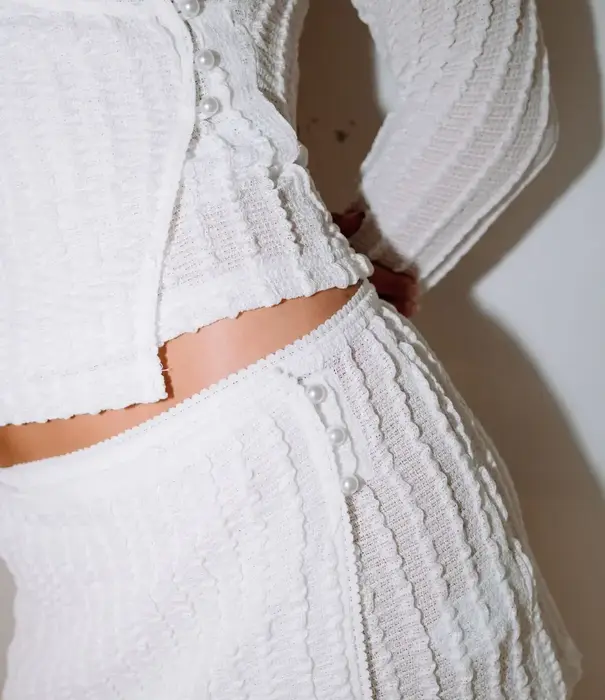 RUSTY I Kissed A Pearl Wrap L/S Top