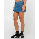 Flip Mommy Low Rise Mini Denim Skirt