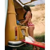 Sunset Stripe Mid Waist Shorty