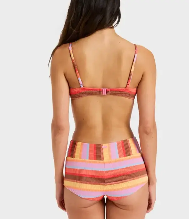 ROXY Sunset Stripe Mid Waist Shorty