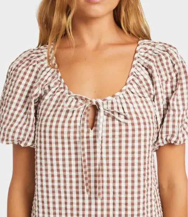 ROXY Delilah Check Mini Dress