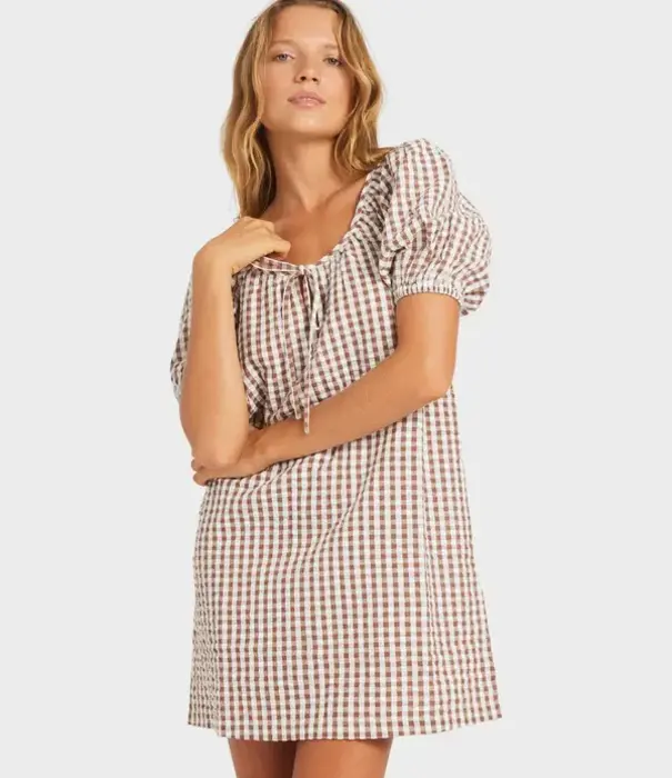 ROXY Delilah Check Mini Dress
