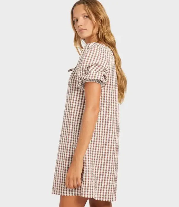 ROXY Delilah Check Mini Dress