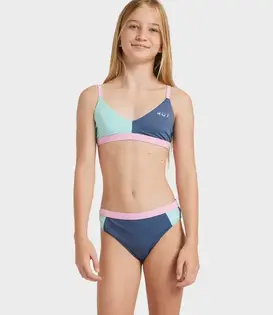 Girls Colorblock Tri Set