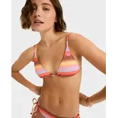 Sunset Stripe Tiki Tri Bikini Top