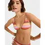Sunset Stripe Tiki Tri Bikini Top