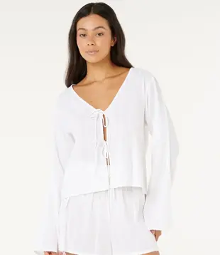 Haze Tie Front L/S Top