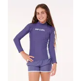 Classic Surf LS Rash Vest - Girl