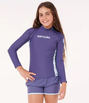 Classic Surf LS Rash Vest - Girl