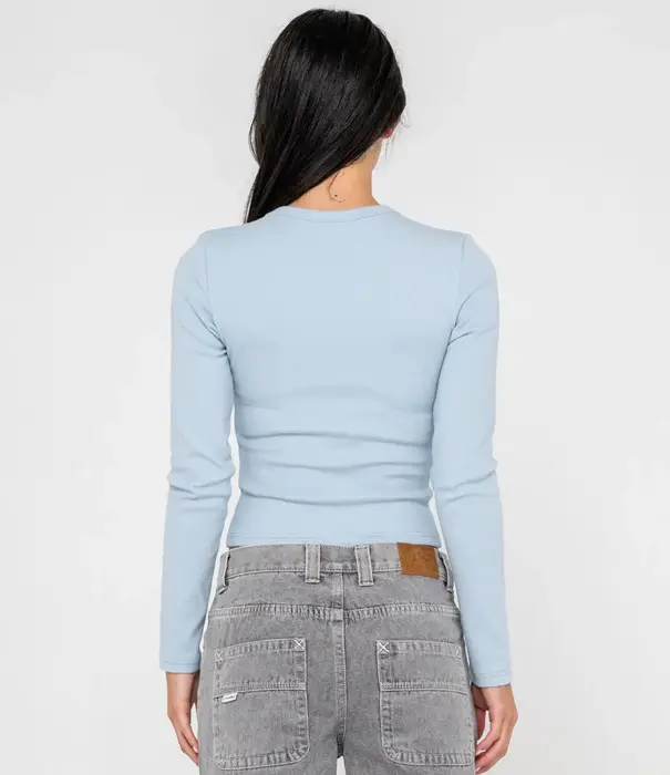 RUSTY Button Up Long Sleeve Top