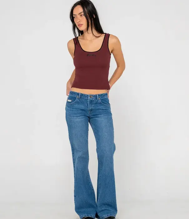 RUSTY Freida Flare Low Rise Jeans