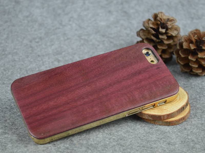 Natural Genuine Wooden Back Case