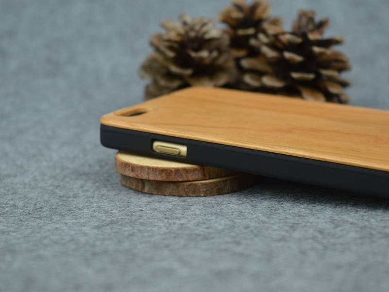 Natural Genuine Wooden Back Case