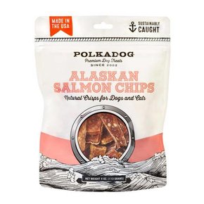 Polkadog-Alaskan Salmon Chips 4oz